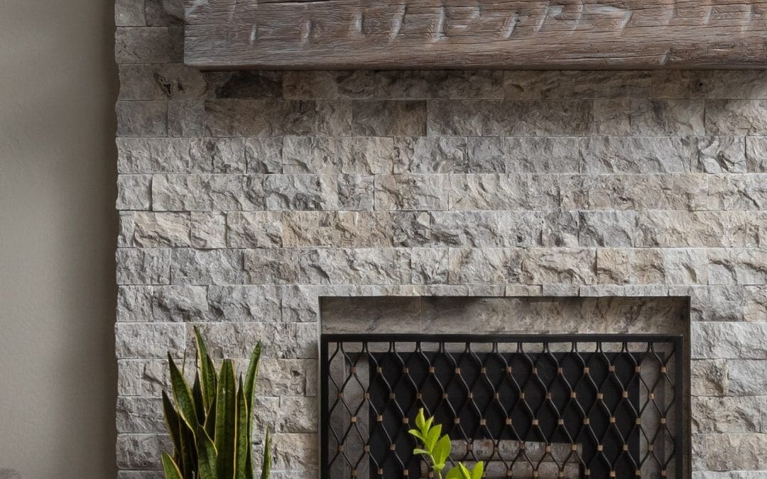 Grey Washed Reclaimed Mantel
