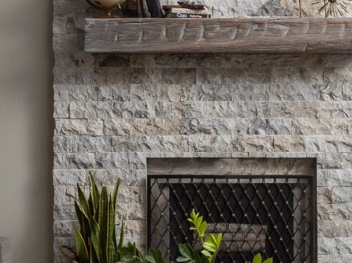 Grey Washed Reclaimed Mantel