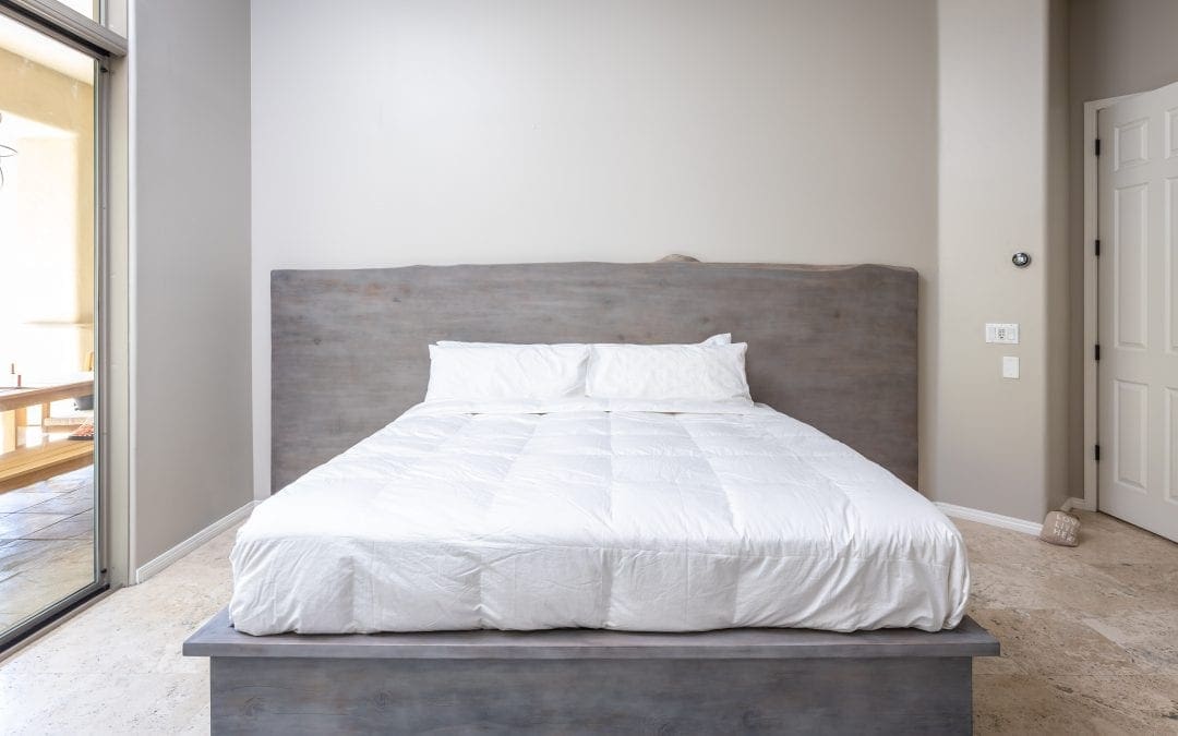 Cedar Headboard & Bed Frame With Grey Wash