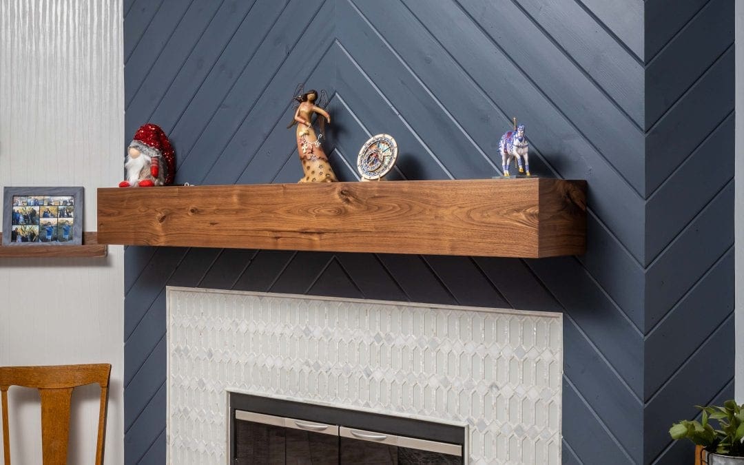 Walnut Box Mantel