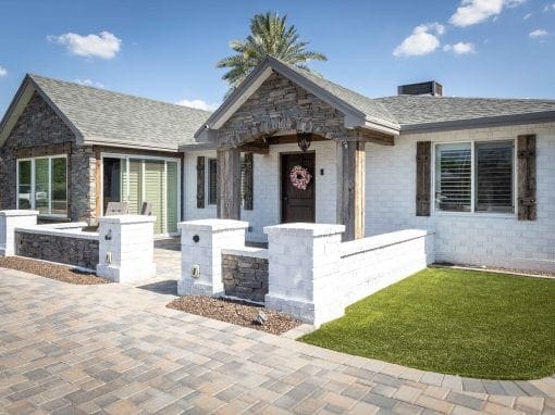 Outdoor Tobacco Grey Columns & Shutters