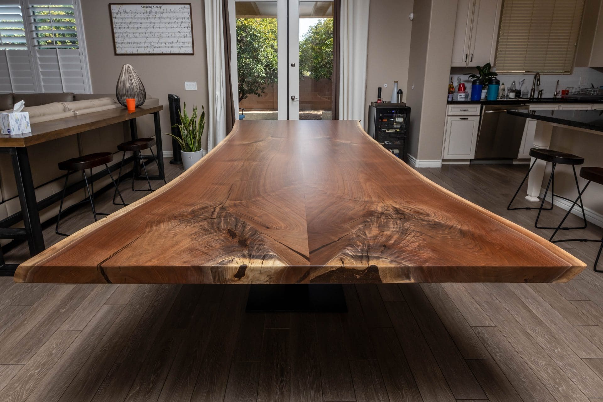 Live Edge Walnut Table & Base | Porter Barn Wood