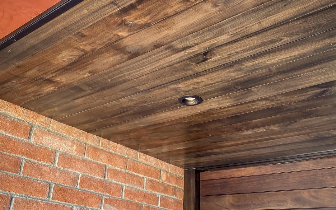 Walnut Entryway Ceiling