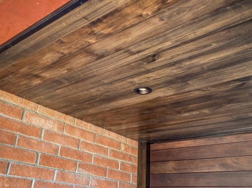 Walnut Entryway Ceiling