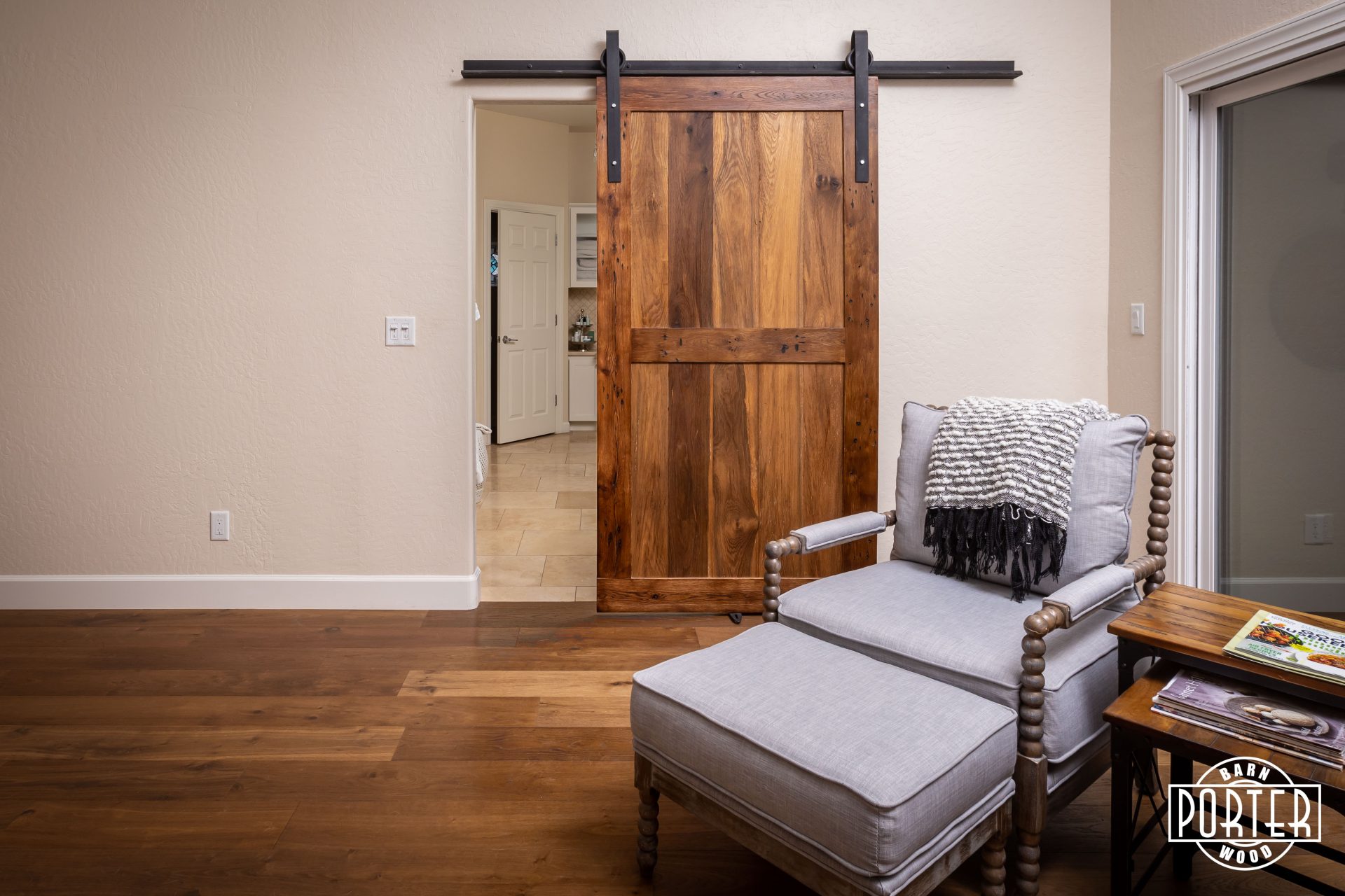 Master Bedroom Sliding Barn Door Porter Barn Wood 