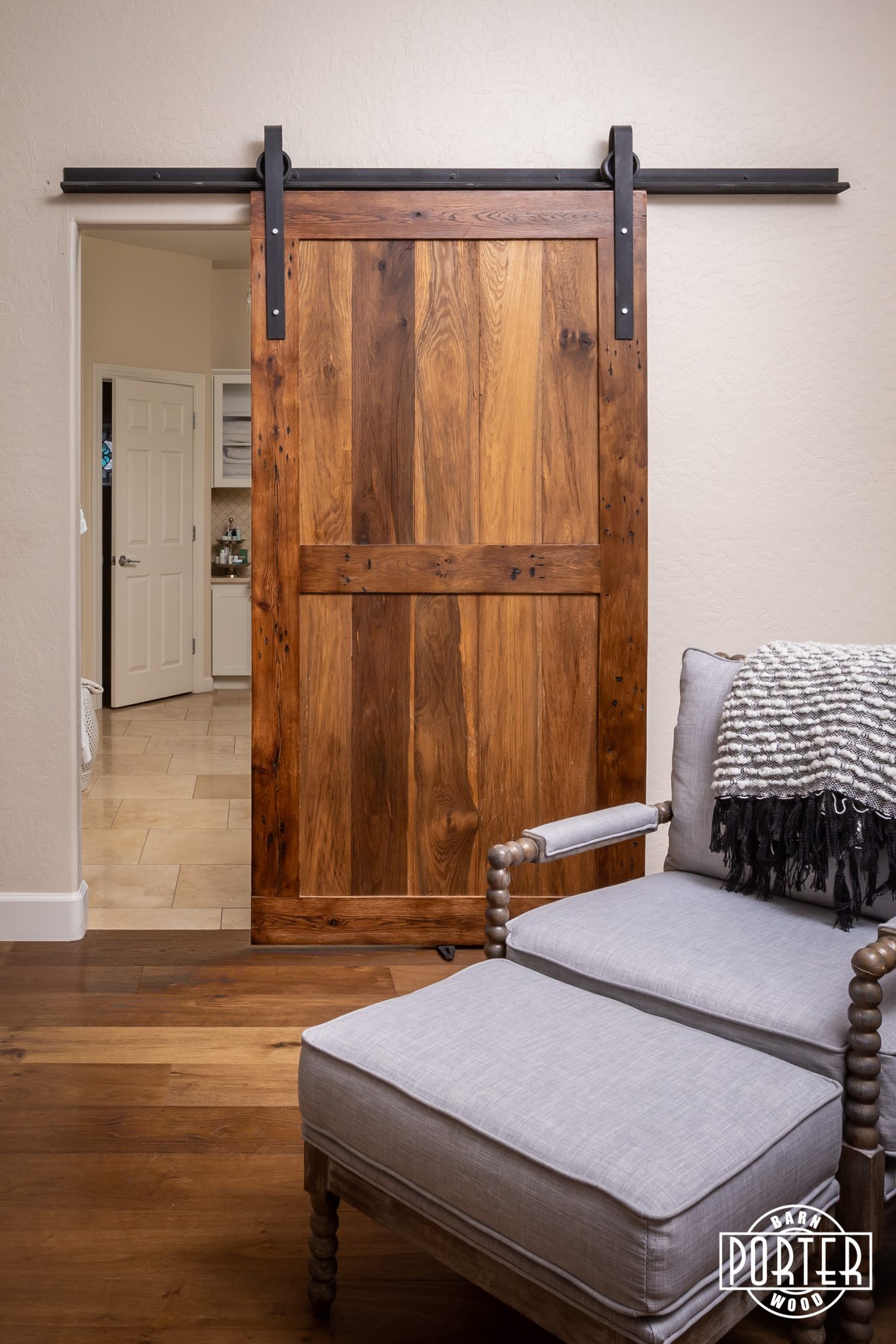 Master Bedroom Sliding Barn Door Porter Barn Wood