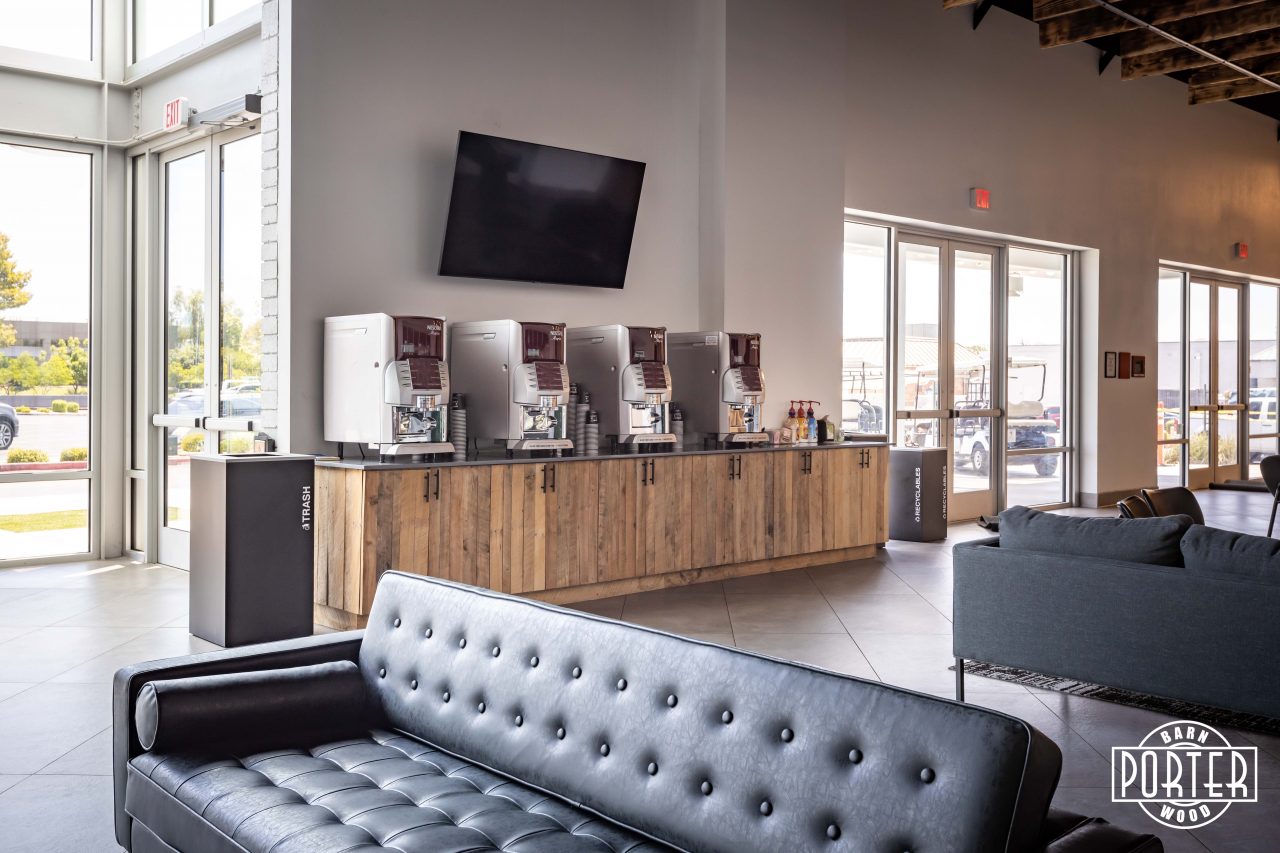 Impact Church Tobacco Brown Coffee Bar Porter Barn Wood