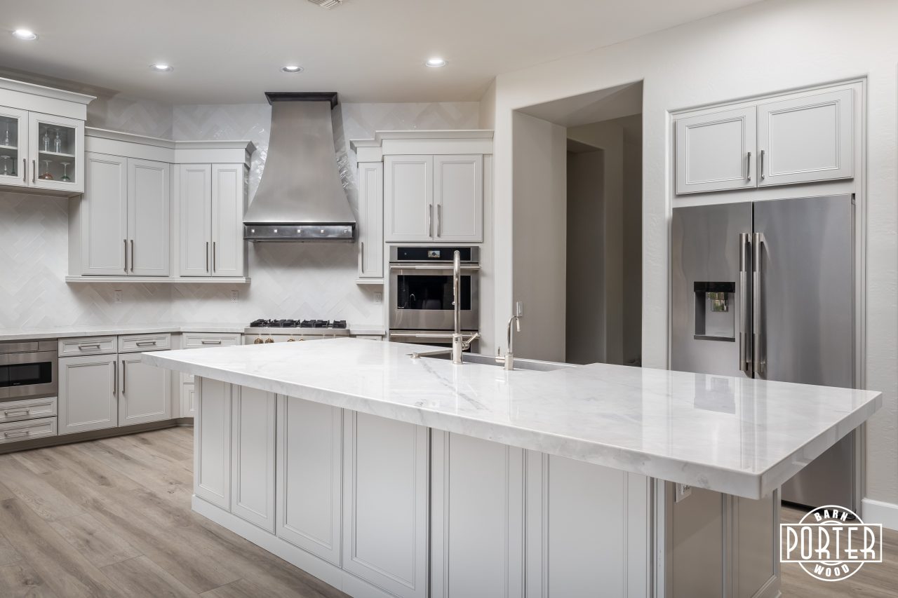 Stainless Steel Hood With Alder Crown | Porter Barn Wood