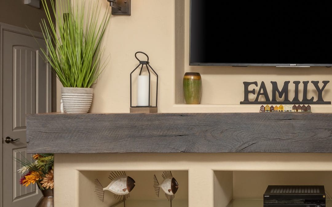 Reclaimed Grey Box Mantel