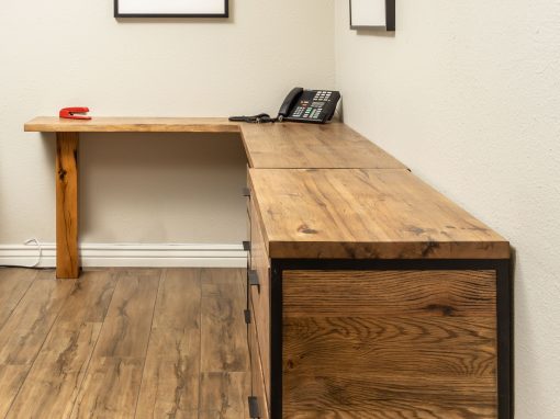 Reclaimed Oak Cabinet & Desk