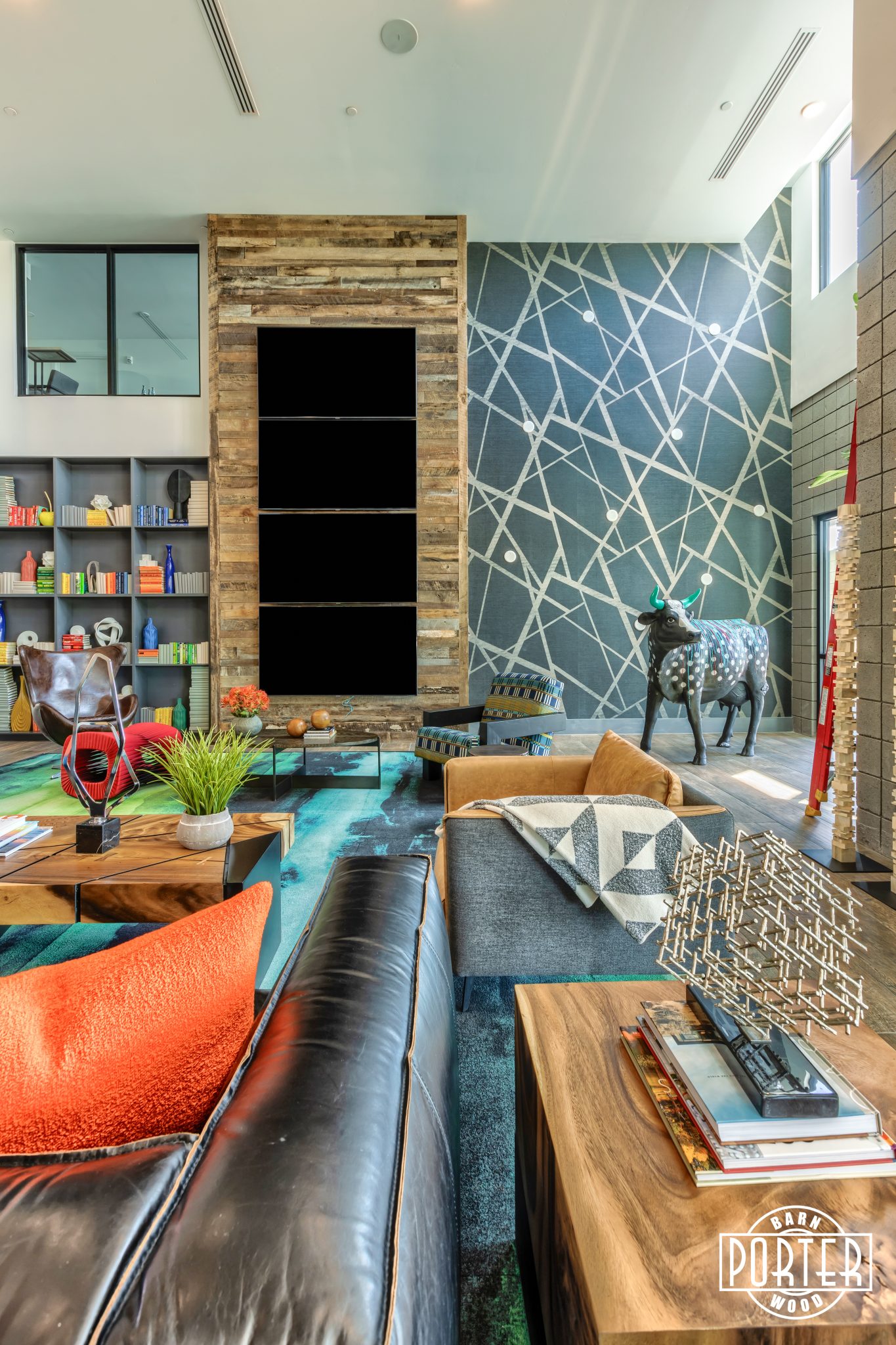 Parc Broadway Reclaimed TV WALL Porter Barn Wood