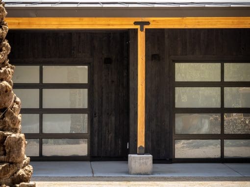 Shou Sugi Ban Garage Siding