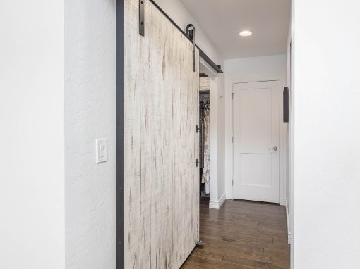 White Vertical Plank Door