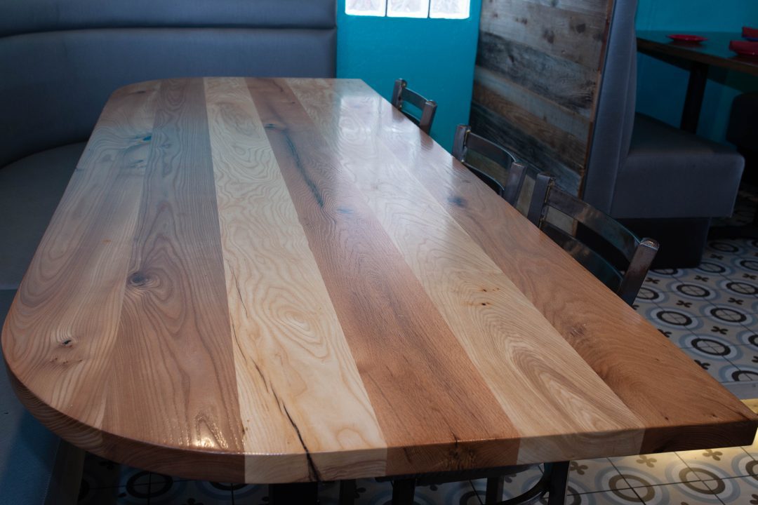 Cien Agaves Custom Mixed Hardwoods Table