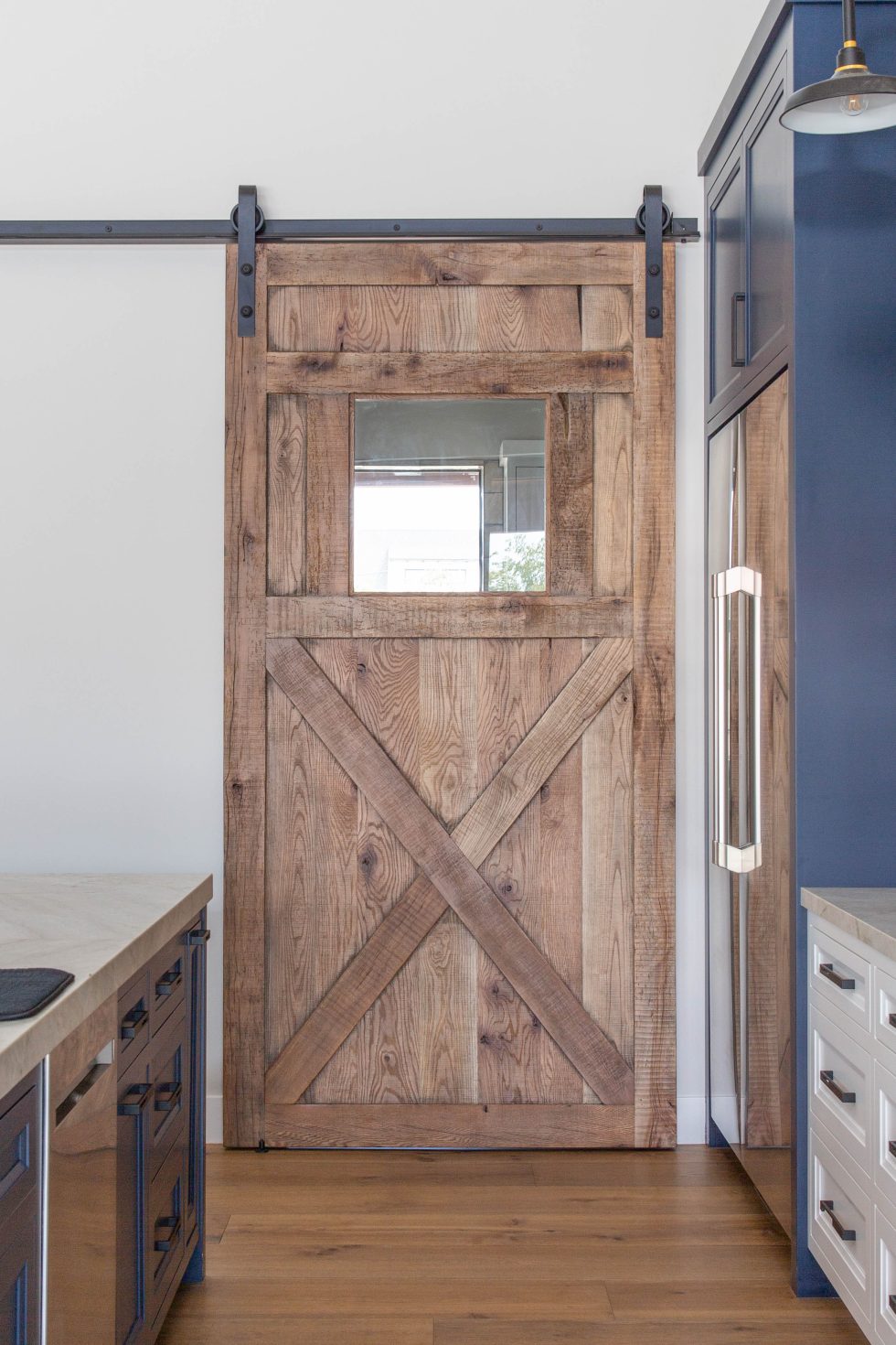 Mixed Hardwood Barn Door Porter Barn Wood