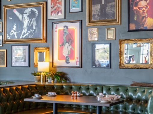 Mixed Hardwood Restaraunt Tables At Lazy Bird