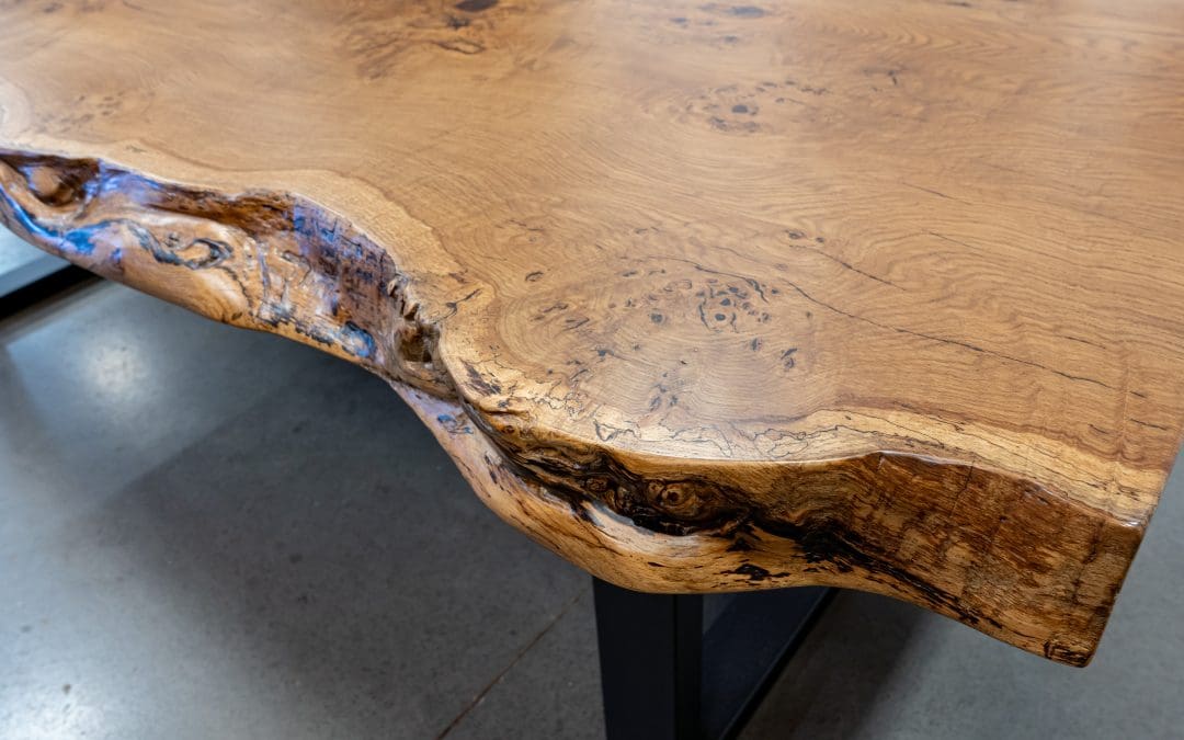 Burr Oak Dining Table