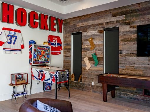 Tobacco Barn Gray Accent Wall