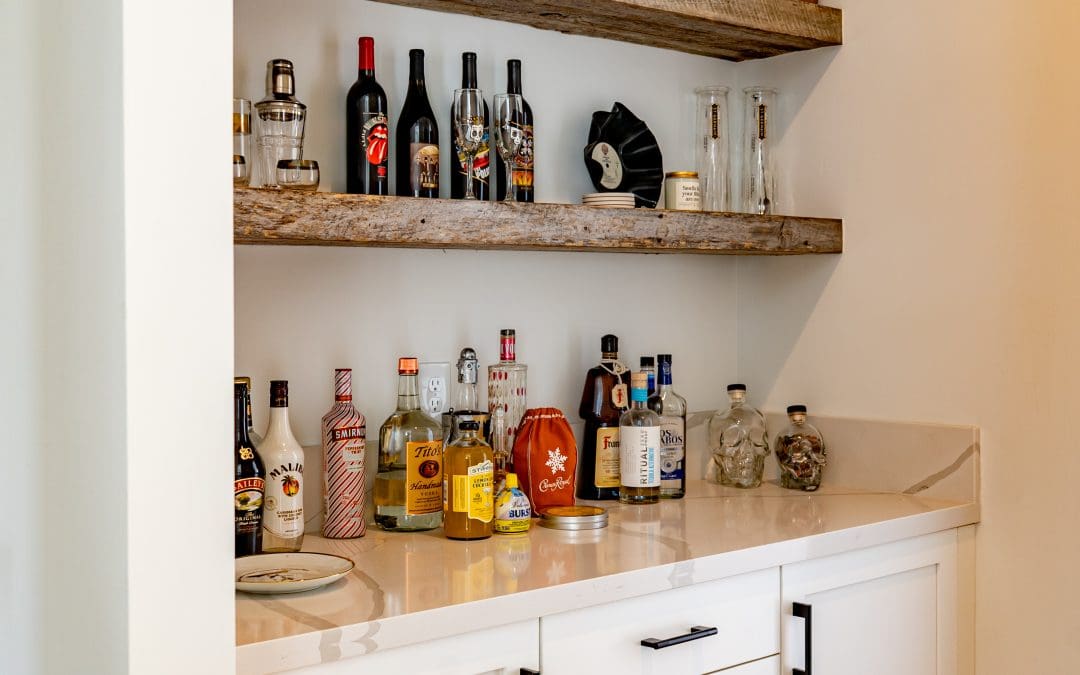 Tobacco Barn Gray Shelves