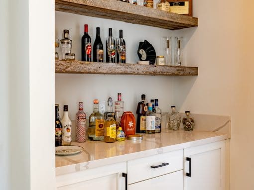 Tobacco Barn Gray Shelves