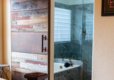 Metal and Wood Barn door